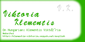 viktoria klementis business card